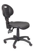 Darbnīcu krēsls LAB Black - Ergostock.lv