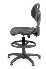 Darbnīcu krēsls LAB RB Black - Ergostock.lv