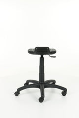 Darbnīcu krēsls LAB Stool Black - Ergostock.lv