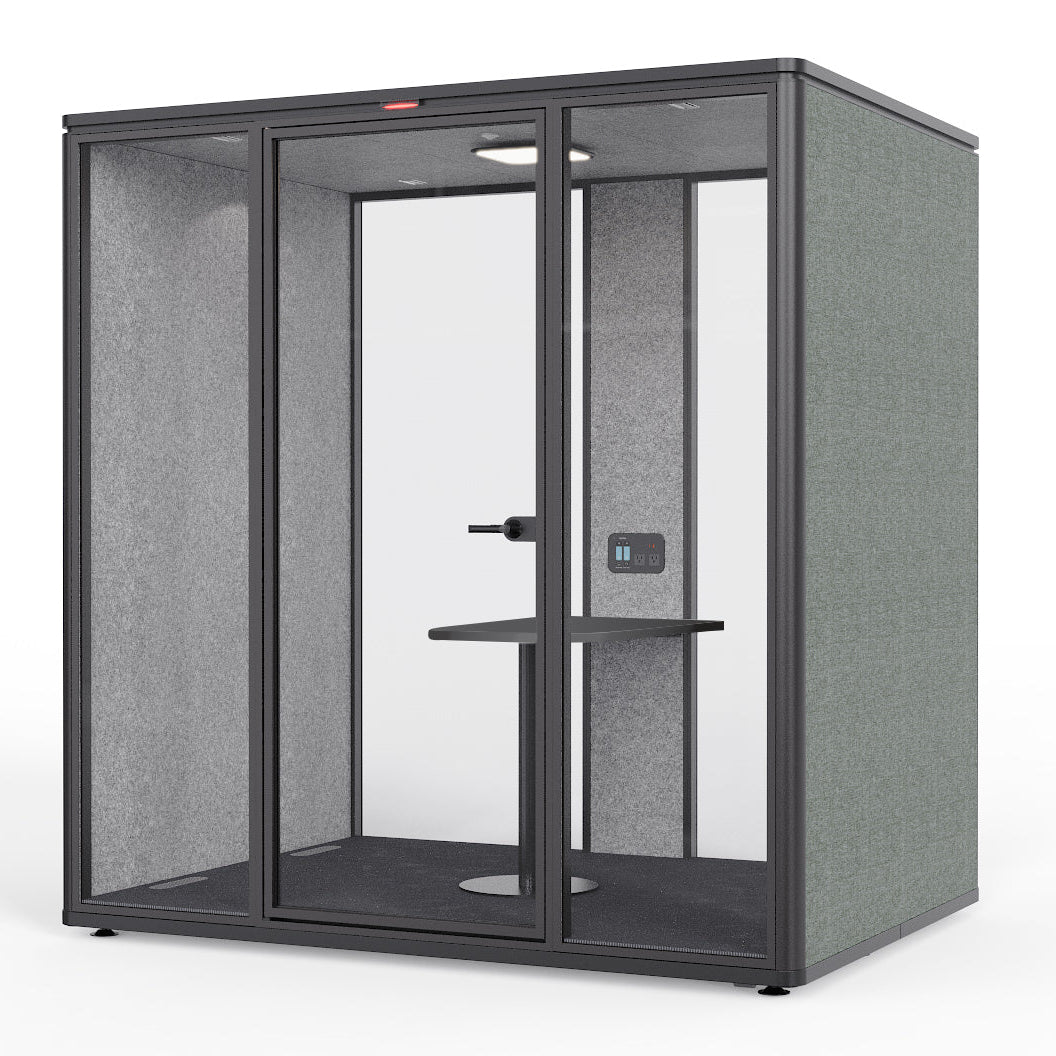 Vaikusekabiin OVIKAA M POD GEN2, 4 inimesele, 31dB – Olive (rohekas) / Must