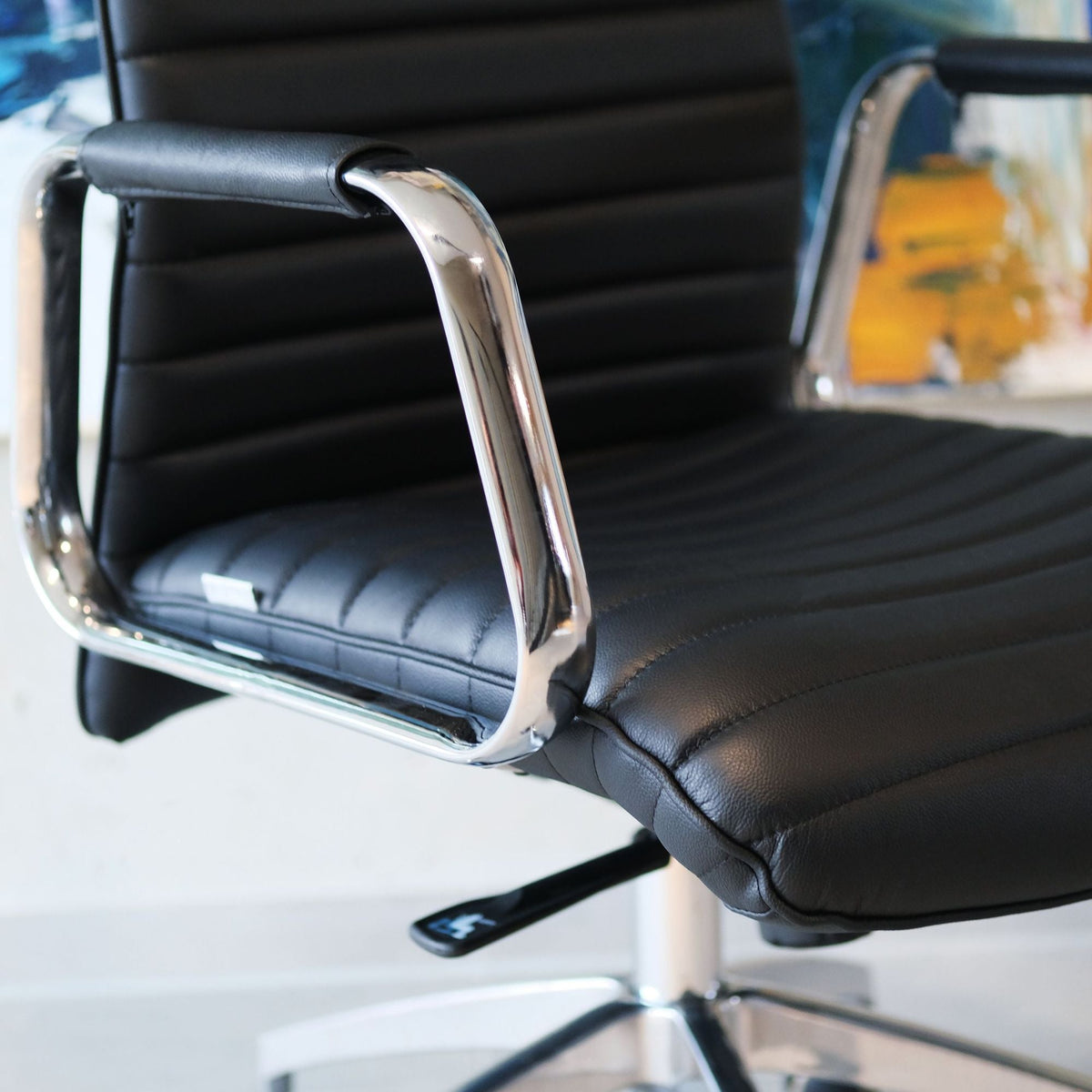 Kontoritool ASPERA Nappa Leather Luxus, must