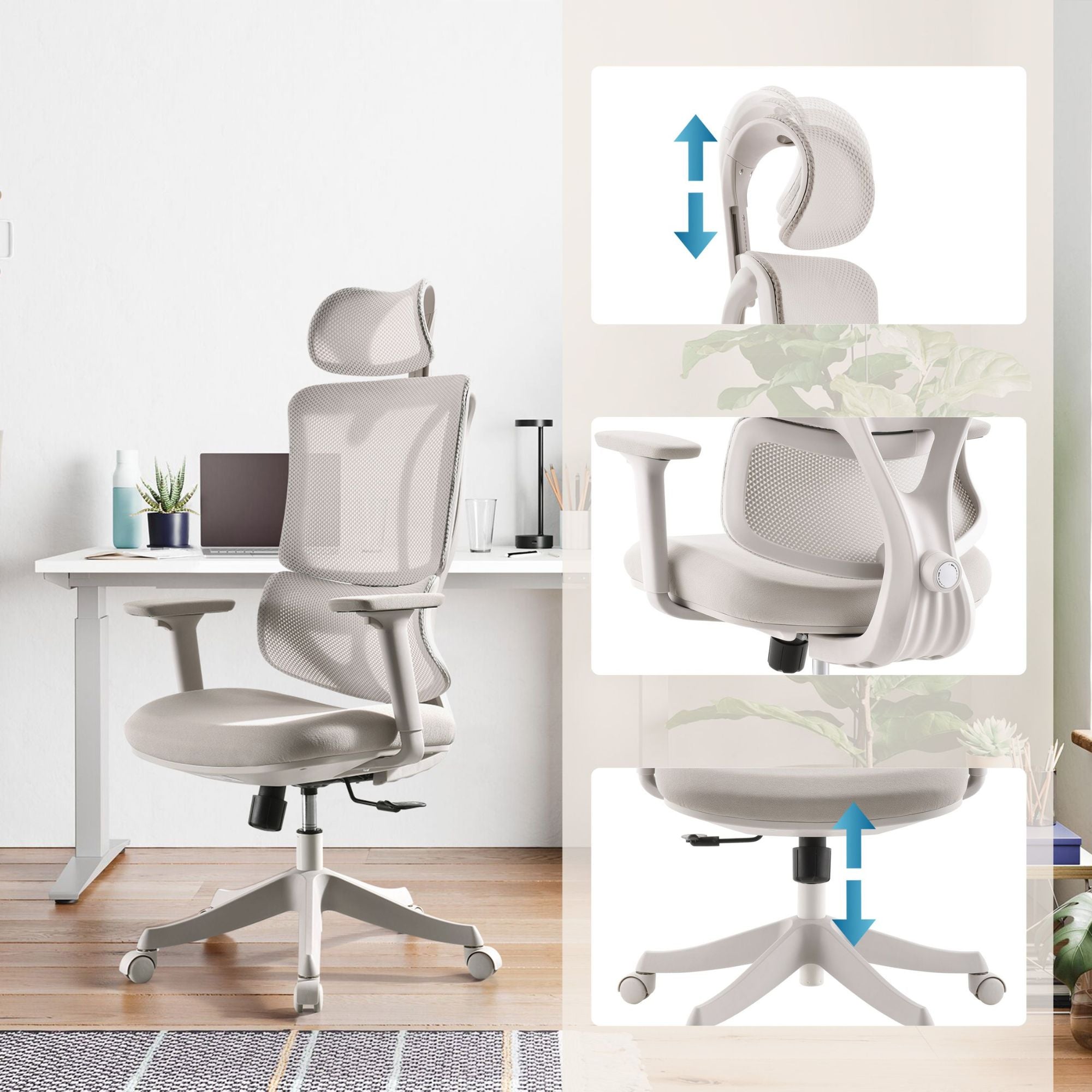 Ergonoomiline tool ERGOMY COLORE II, beež