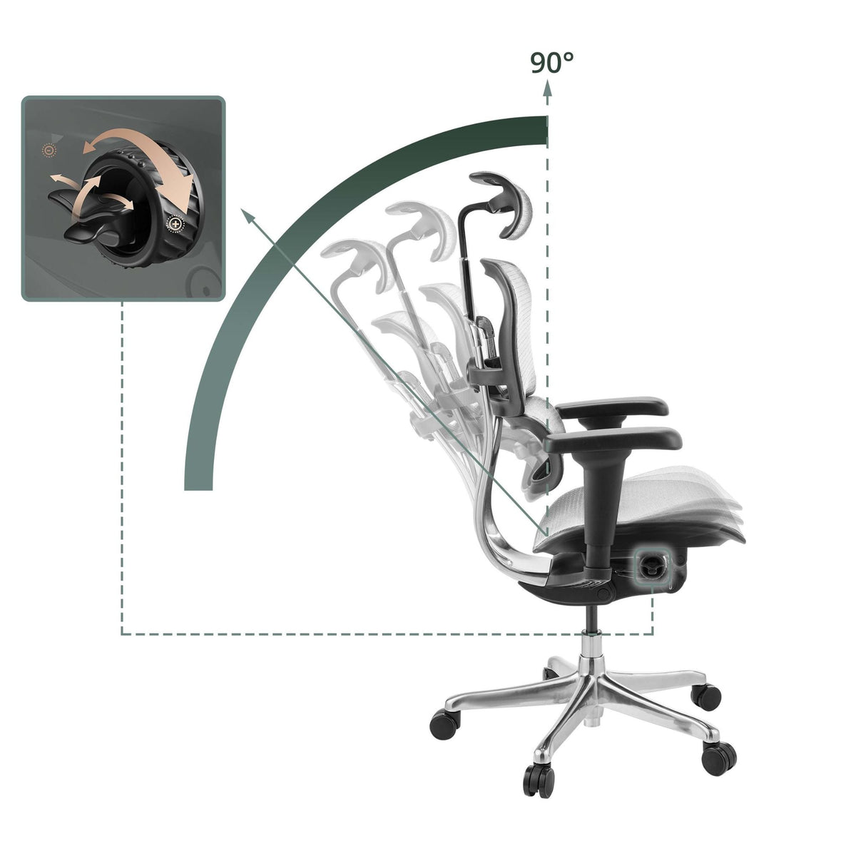 Kontoritool Ergohuman ULTRA GEN2 Grey