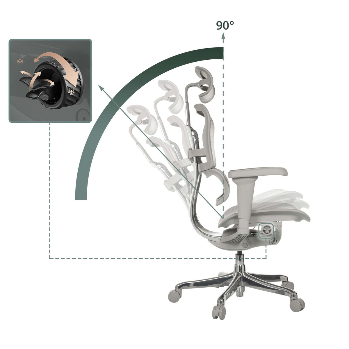 Kontoritool Ergohuman ULTRA GS GEN2 Grey