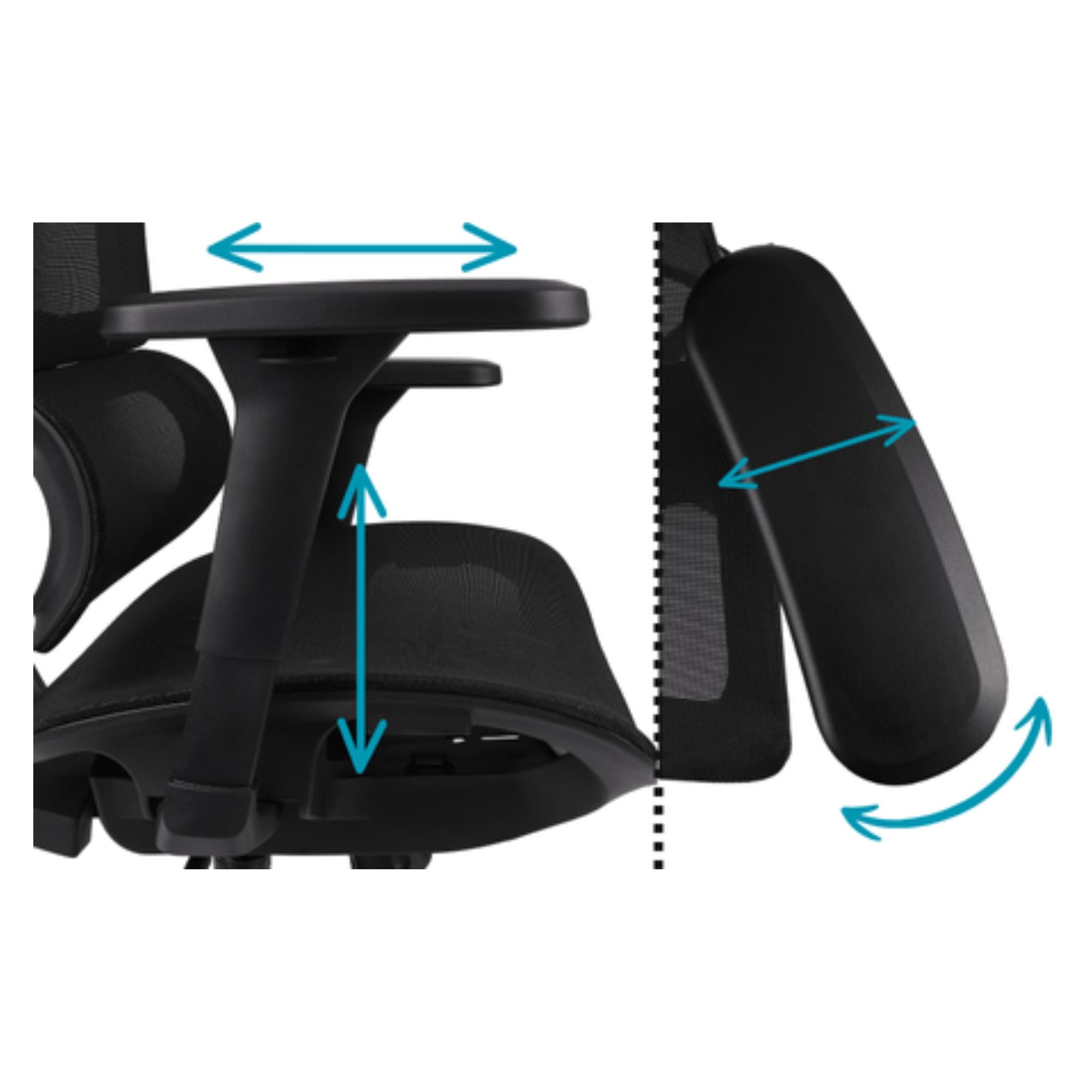 Ergonoomiline tool PD-7 Netz, must