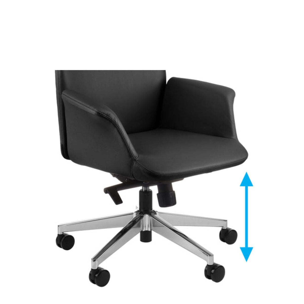 Juhi kontoritool PRETO Executive Leather, must