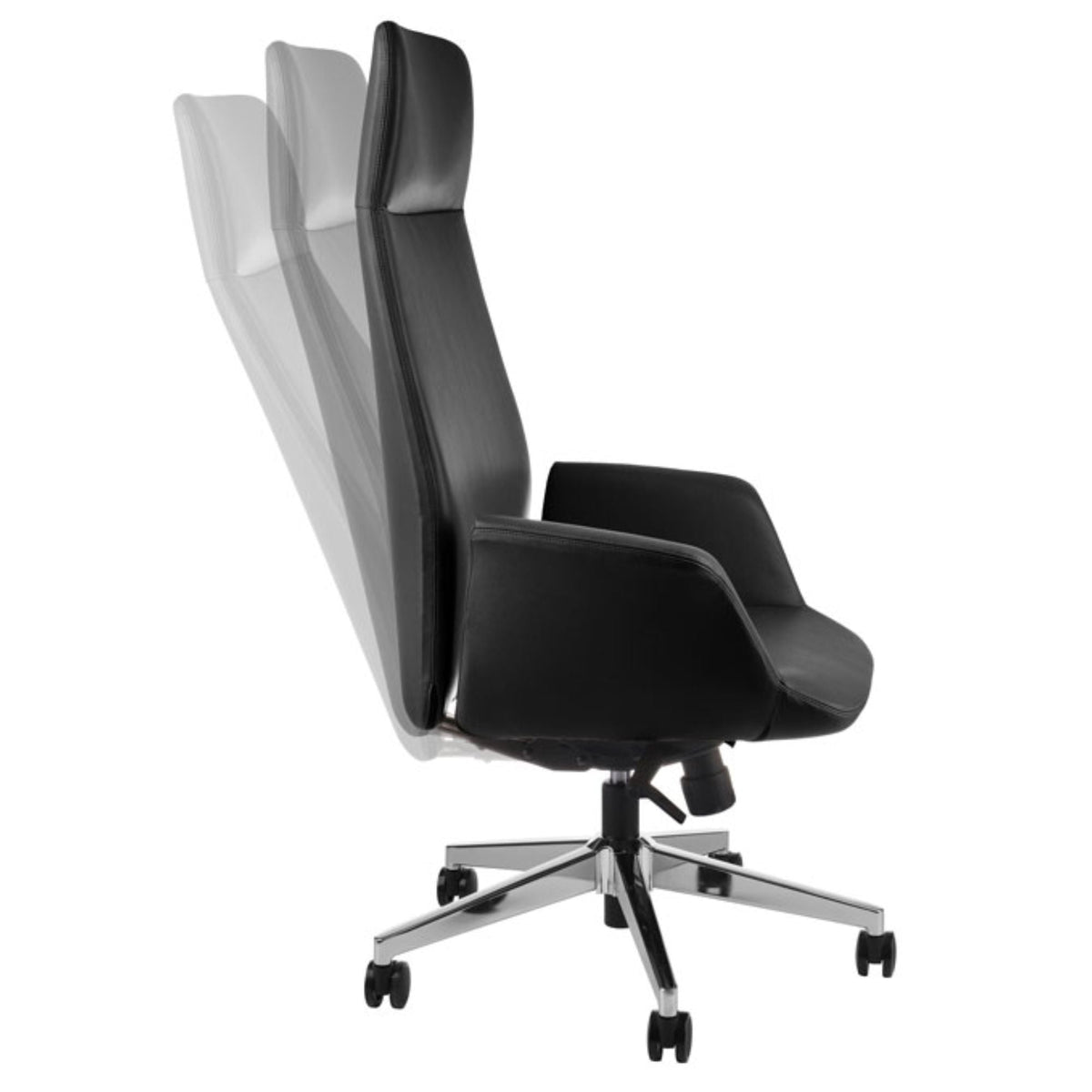 Juhi kontoritool PRETO Executive Leather, must