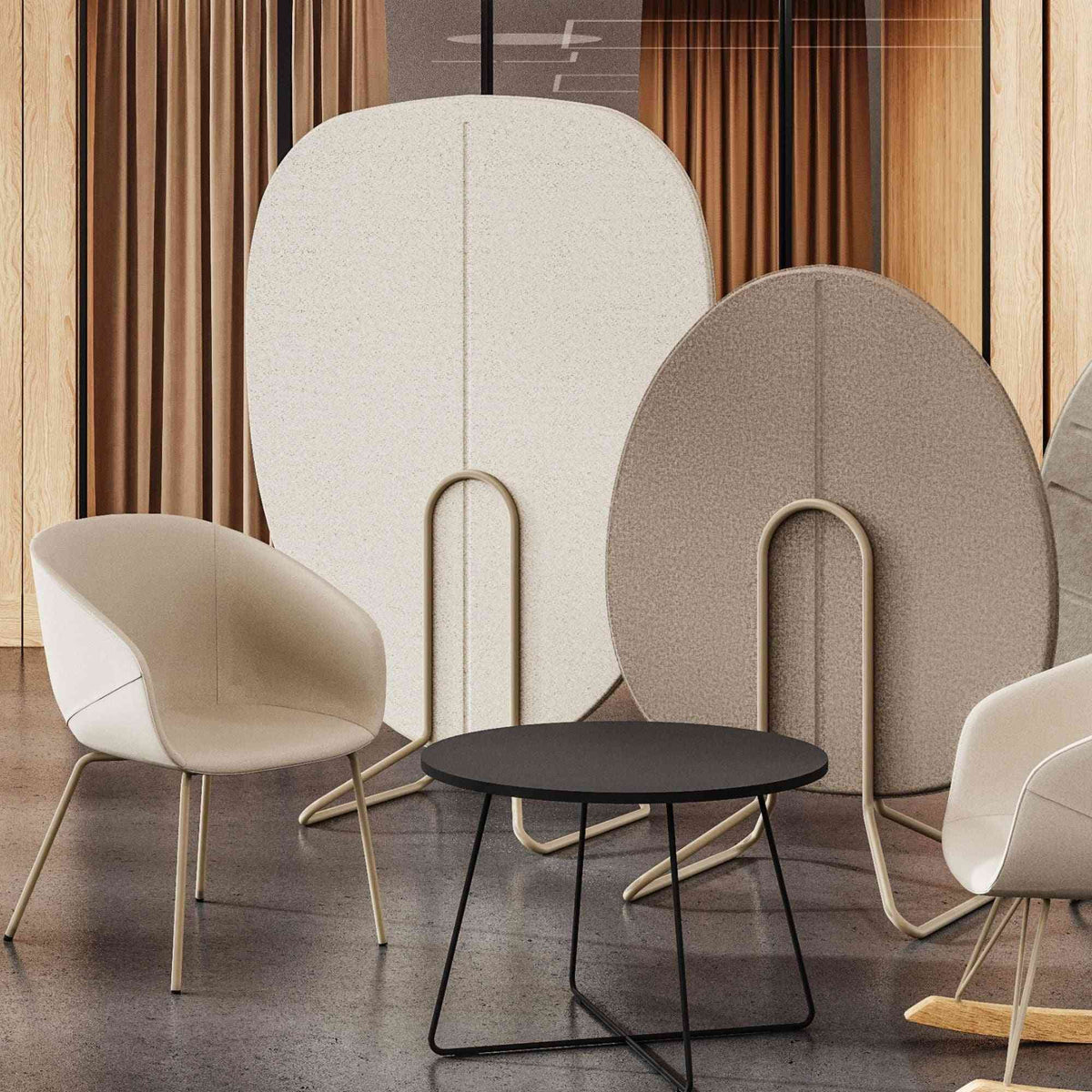 Akustiline vahesein ALBERI BIOPHILIC FREE L, BEJOT: