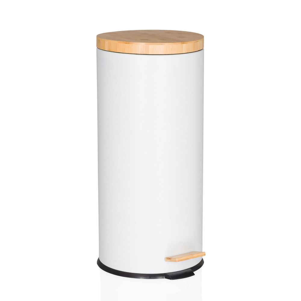 Prügikast CLEAN BAMBOO White 30 L