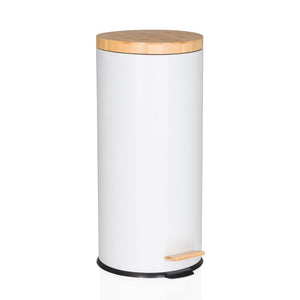 Prügikast CLEAN BAMBOO White 30 L