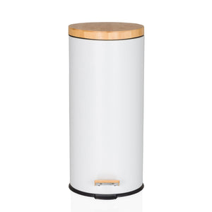 Prügikast CLEAN BAMBOO White 30 L