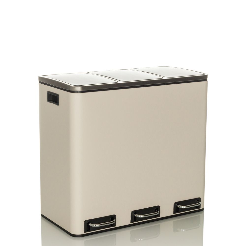 Prügikast CLEAN PRO Beige, 3 x 18 L