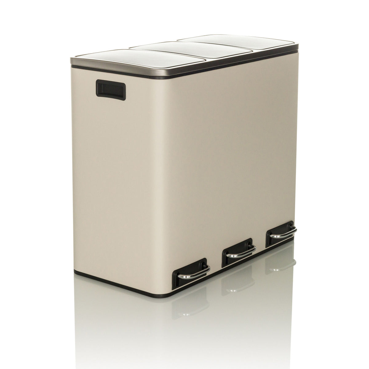 Prügikast CLEAN PRO Beige, 3 x 18 L