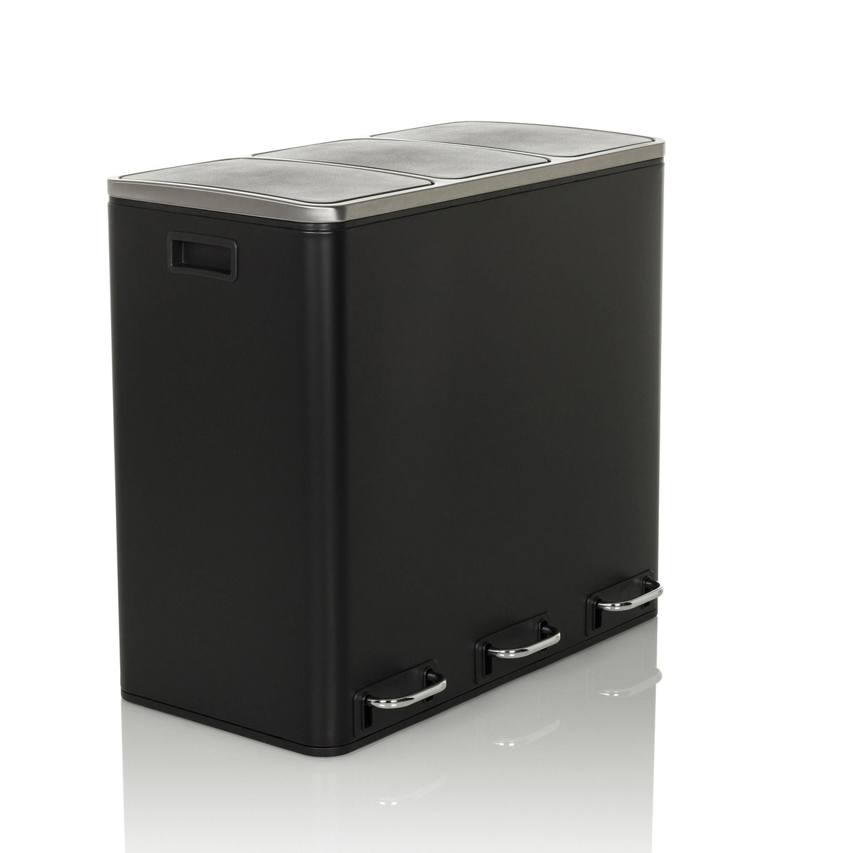 Prügikast CLEAN PRO Black, 3 x 18 L