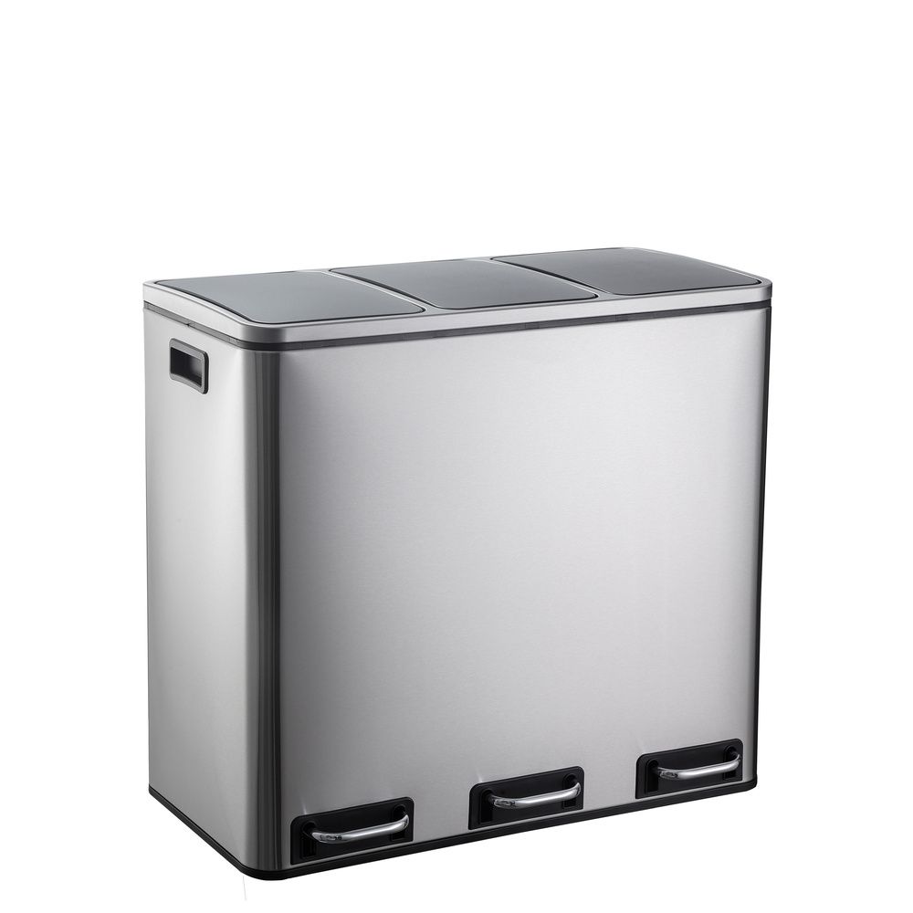 Prügikast CLEAN PRO Silver 3 x 18 L