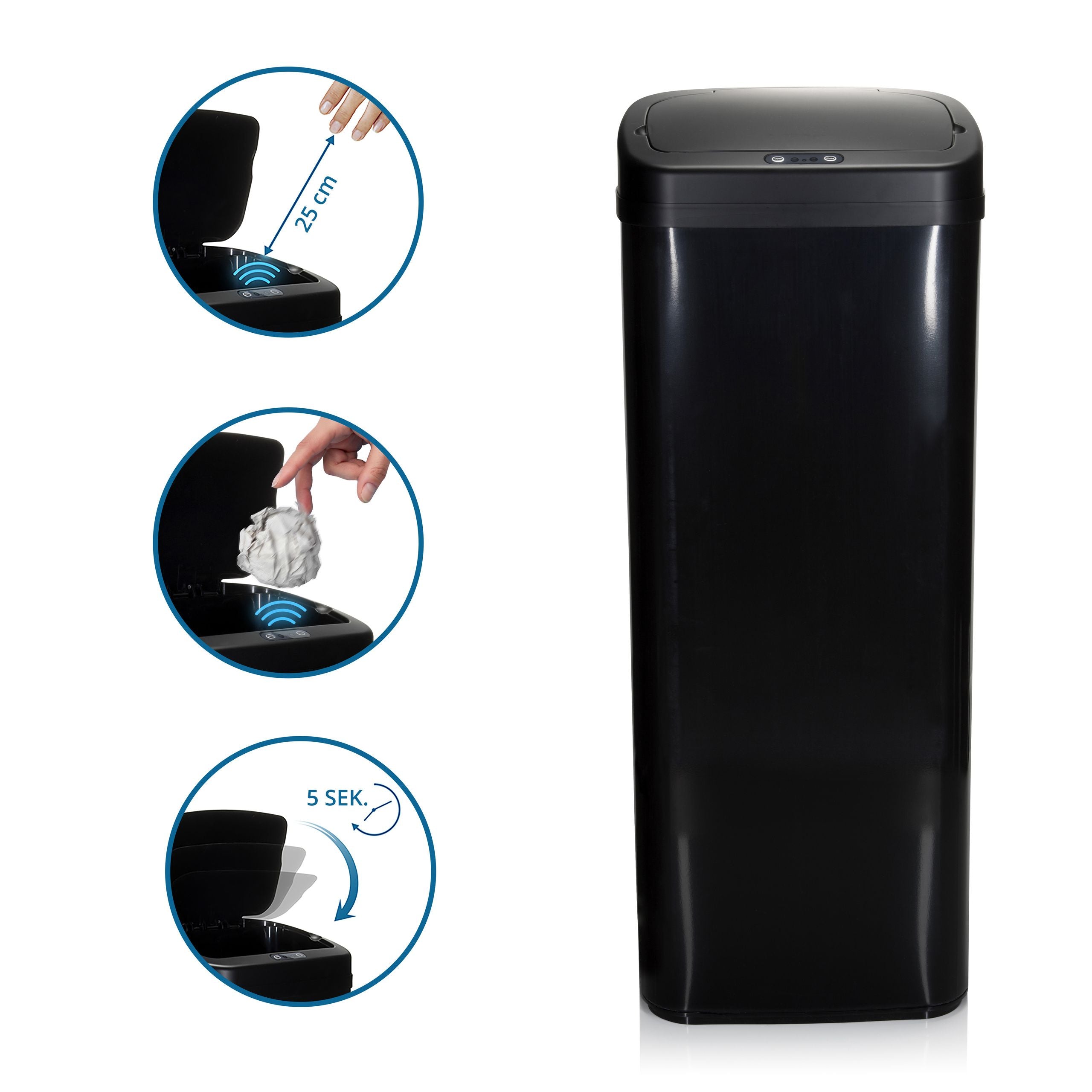 Prügikast CLEAN SENSOR PRO, 50L