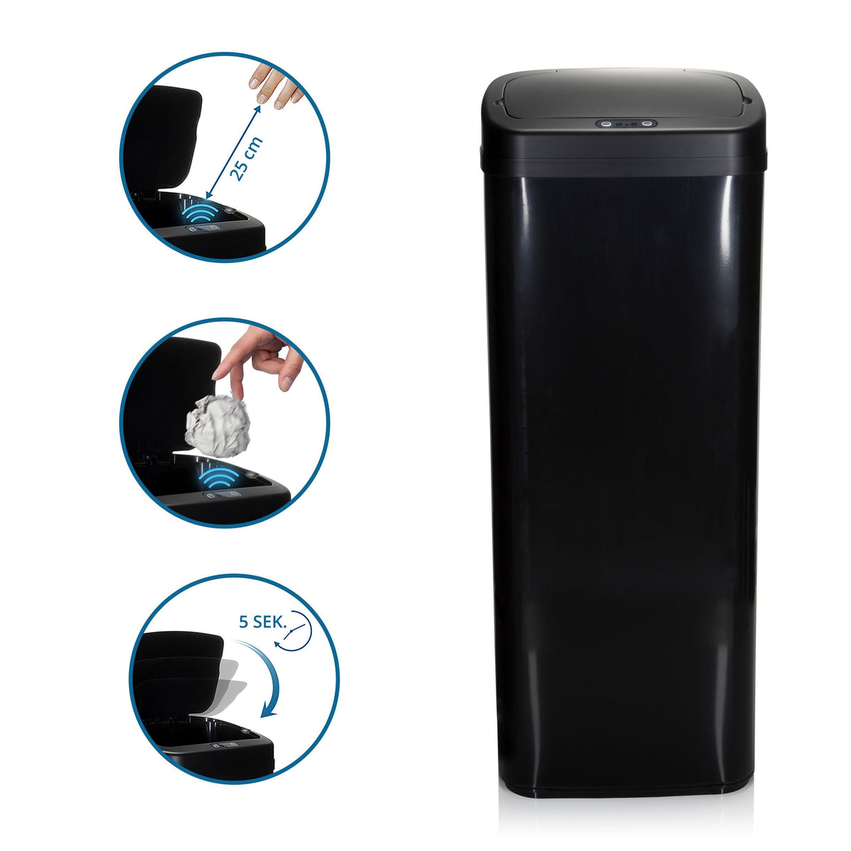 Prügikast CLEAN SENSOR PRO, 50L