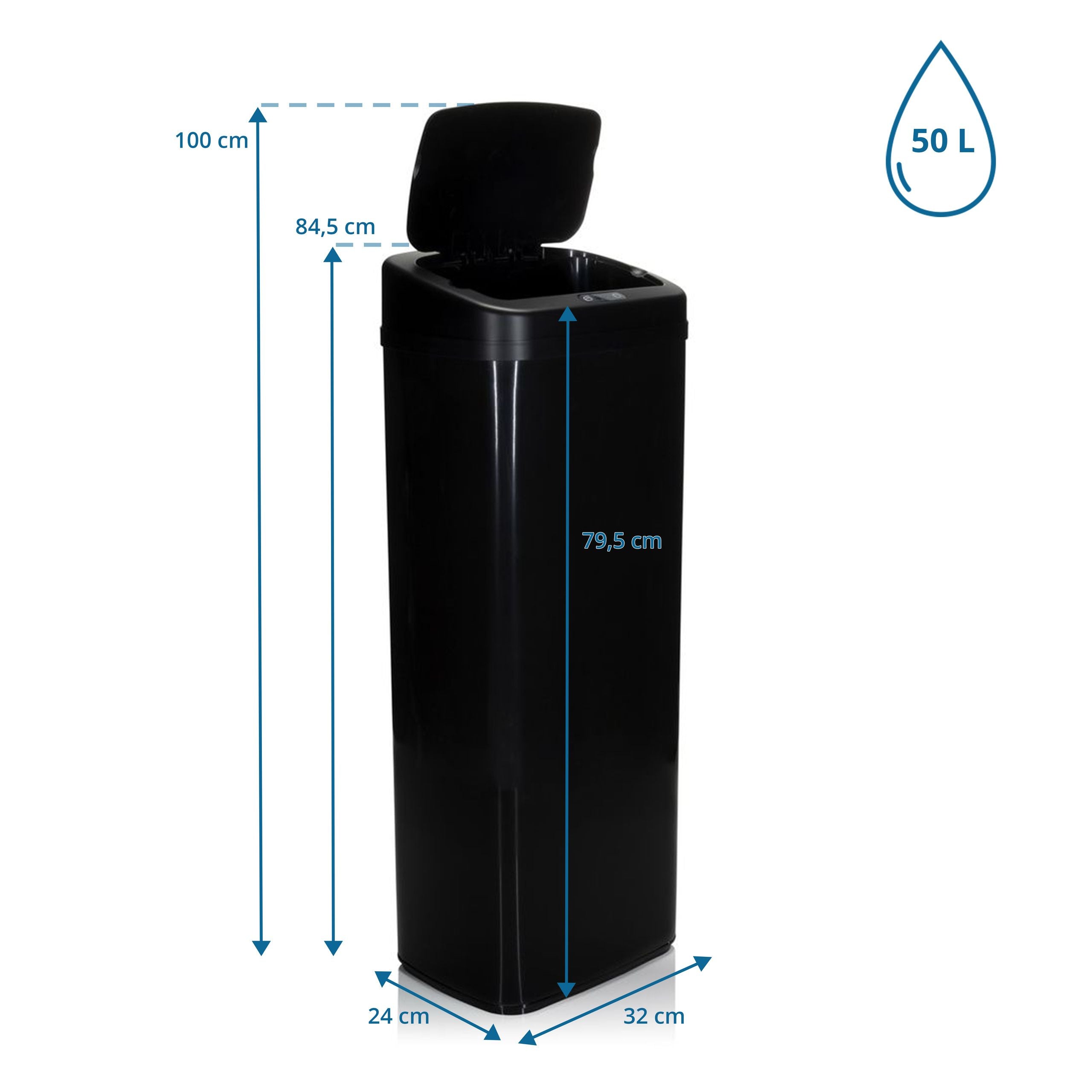 Prügikast CLEAN SENSOR PRO, 50L