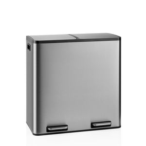 Prügikast CLEAN Stainless 2 x 30 L