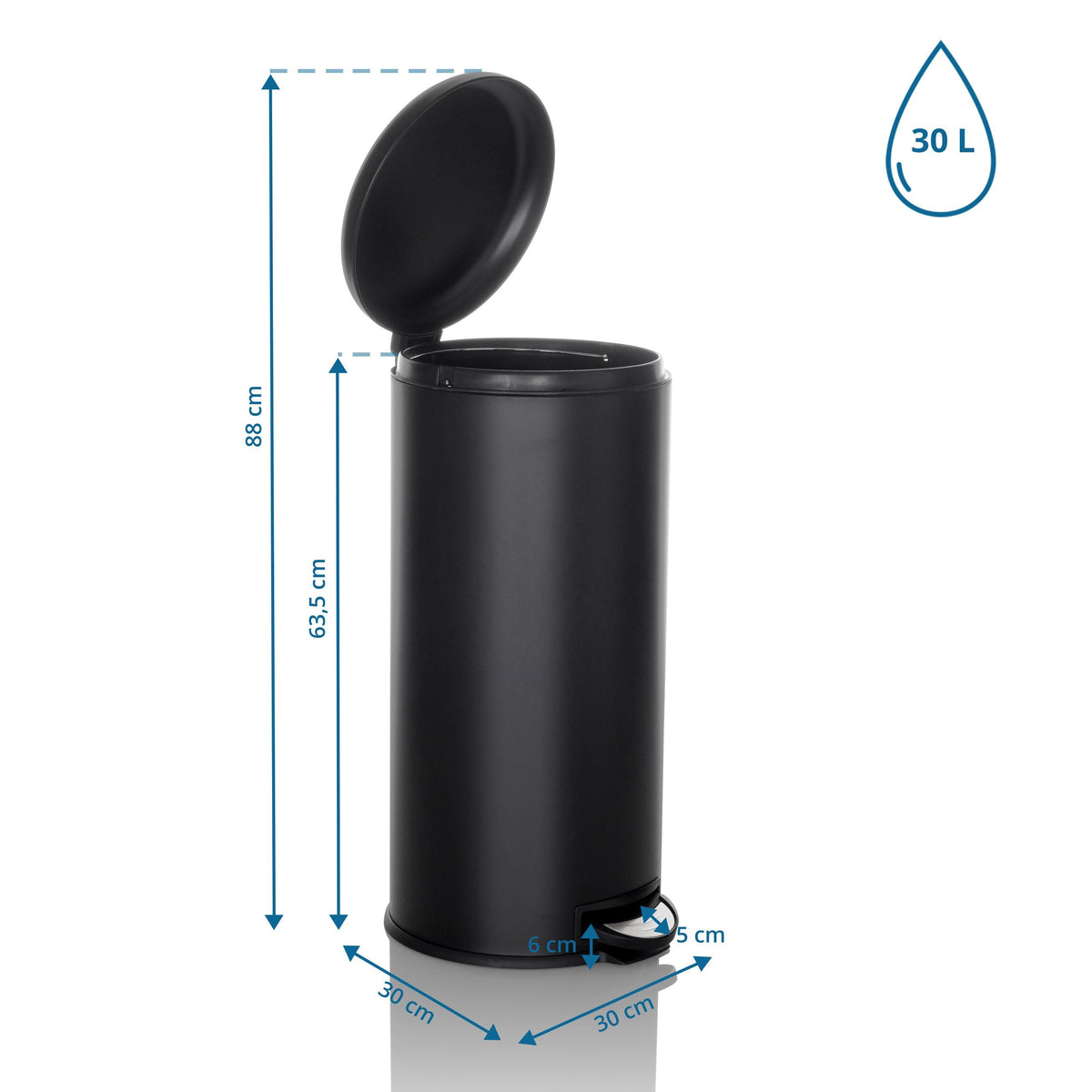 Prügikast CLEAN STEP 30L