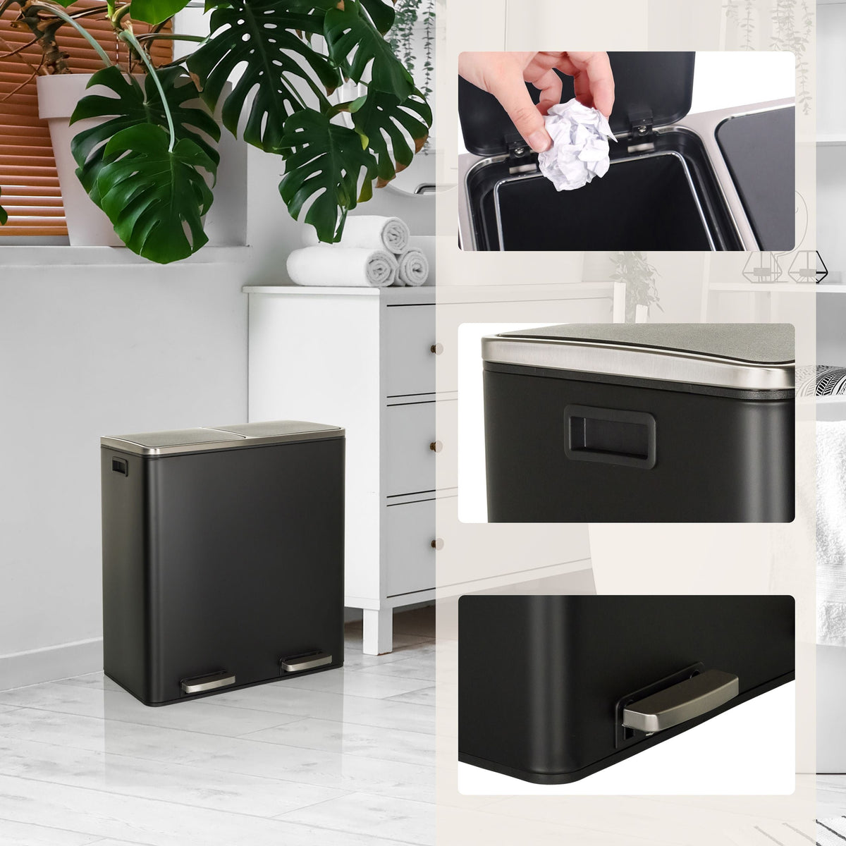 Prügikast CLEAN XI, 2 x 30 L