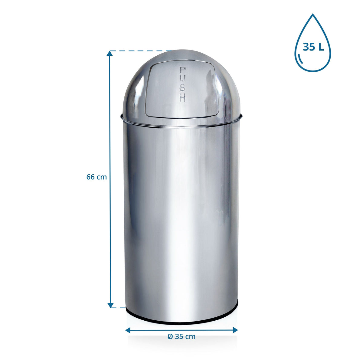 Prügikast PUSH 35 L