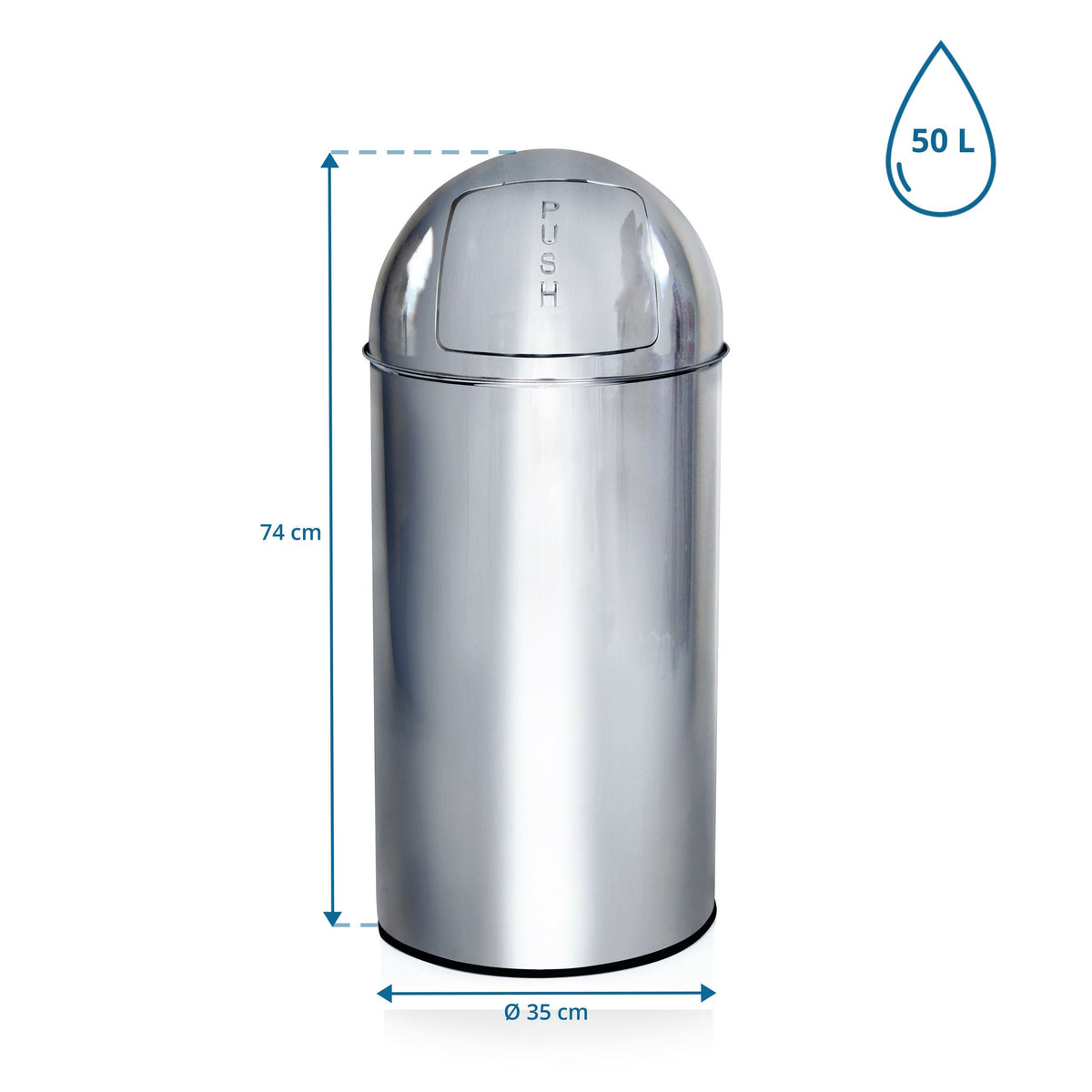Prügikast PUSH 50 L