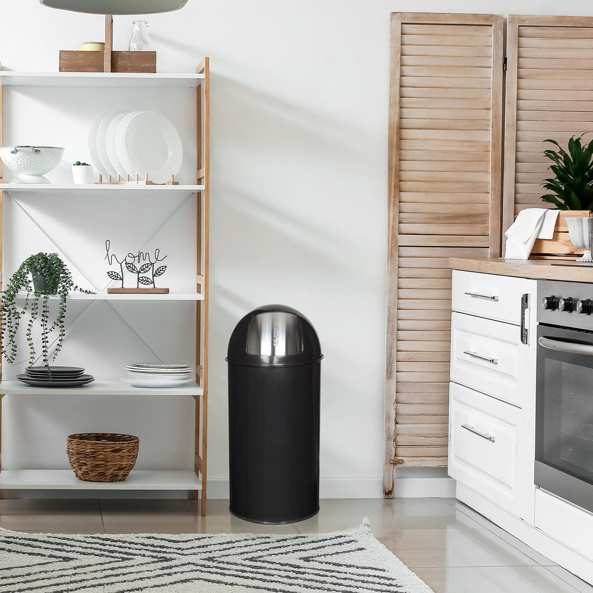 Prügikast PUSH Black 35 L