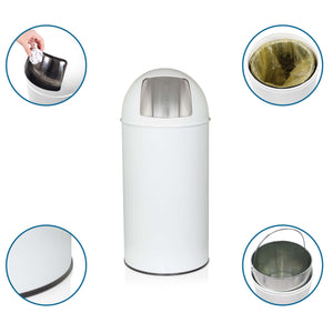 Prügikast PUSH White 35 L