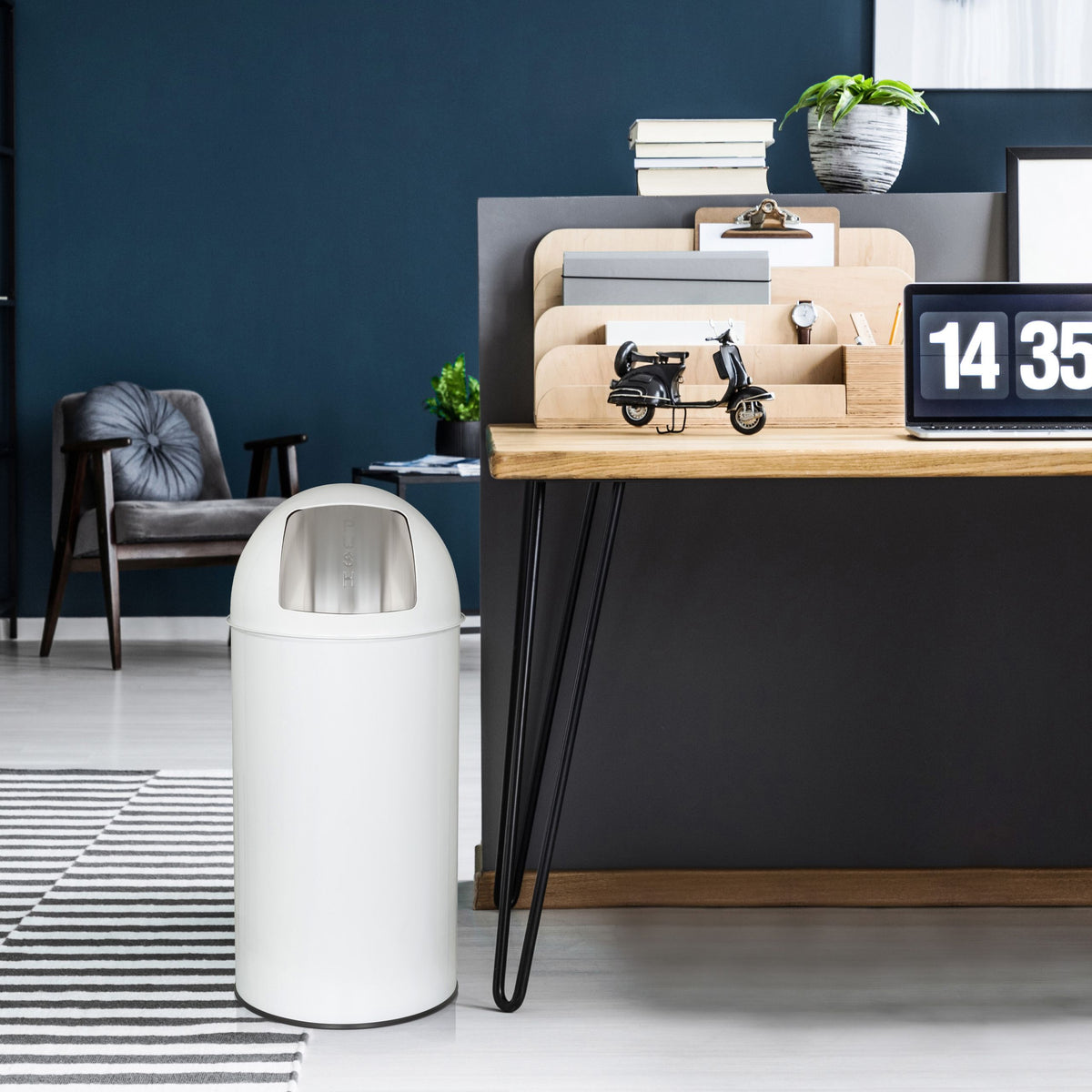 Prügikast PUSH White 50 L