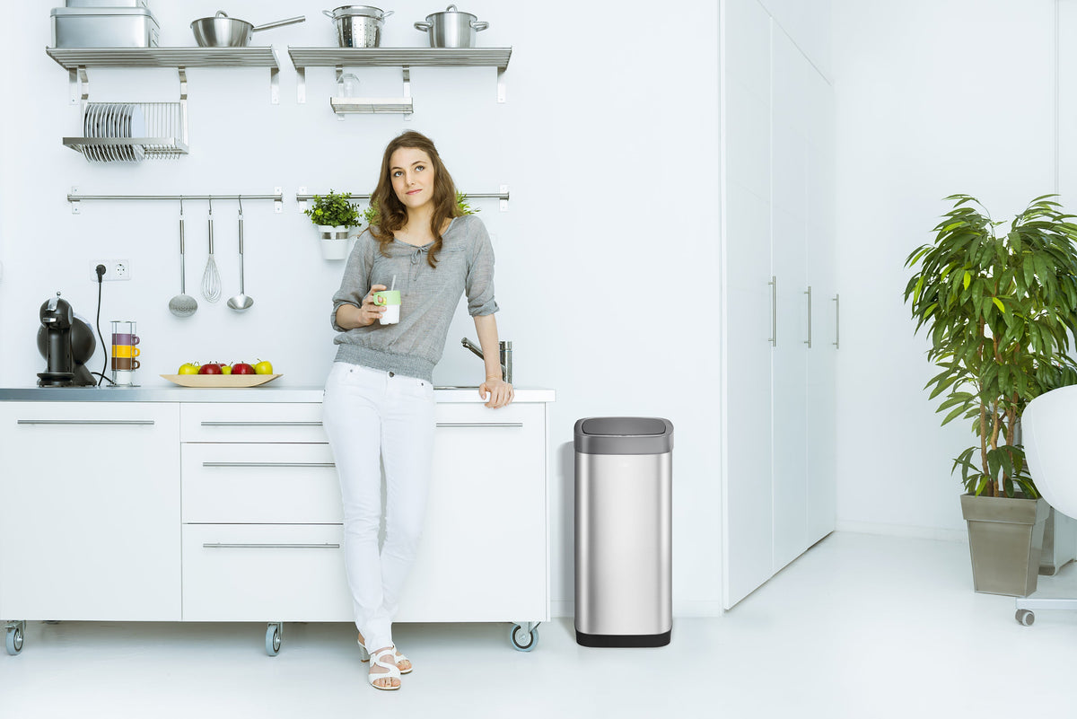 Prügikast SMART SENSOR 50 L, roostevaba teras, sensoriga