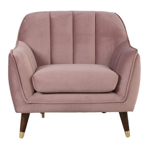 Tugitool JOANNA 84x83xH805cm violetne-roosa samet