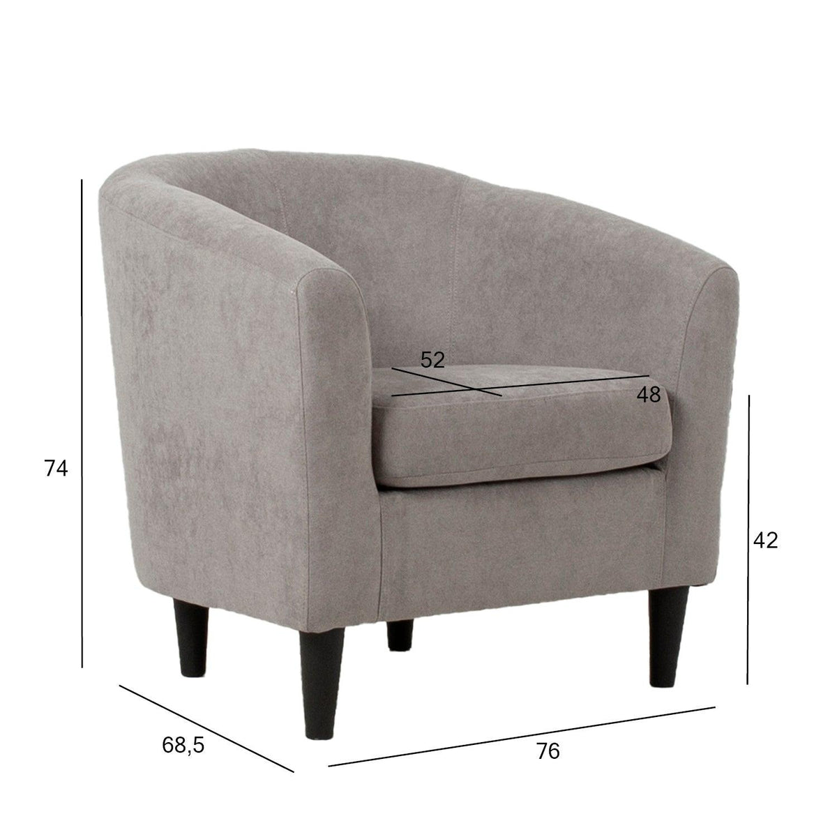 Tugitool WESTER 76x685xH74cm hall kangas