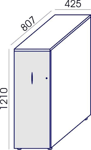 Kõrge sahtliboks HIGH, 120 cm, konfigureeritav