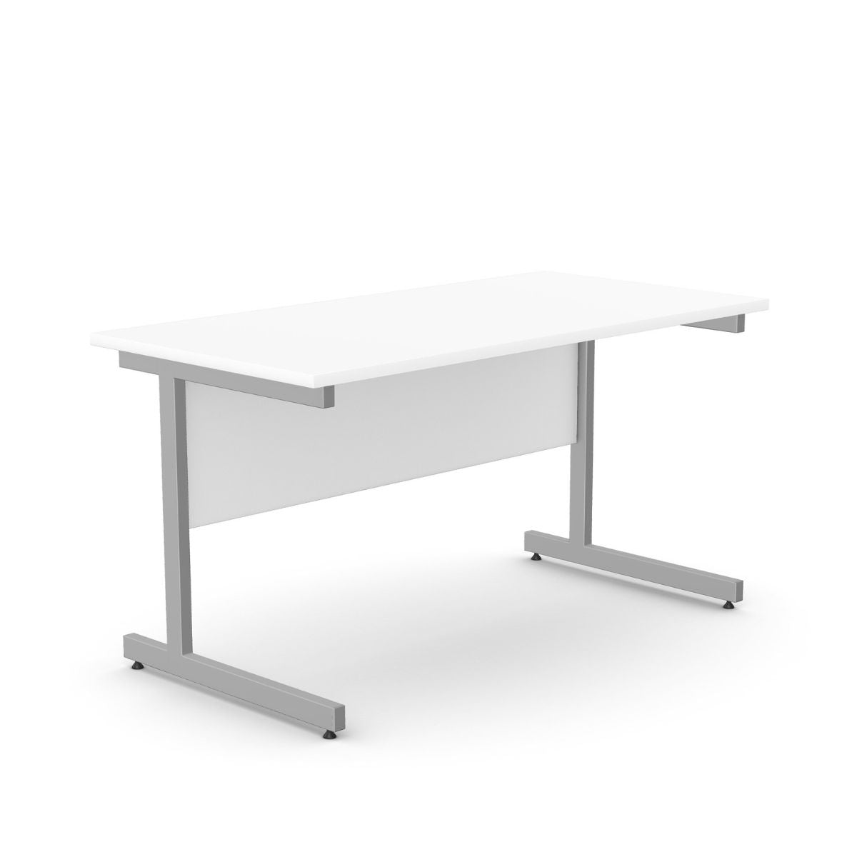 Kontorilaud BRAMWICH, kattepaneeliga – valge / 120 x 70 cm