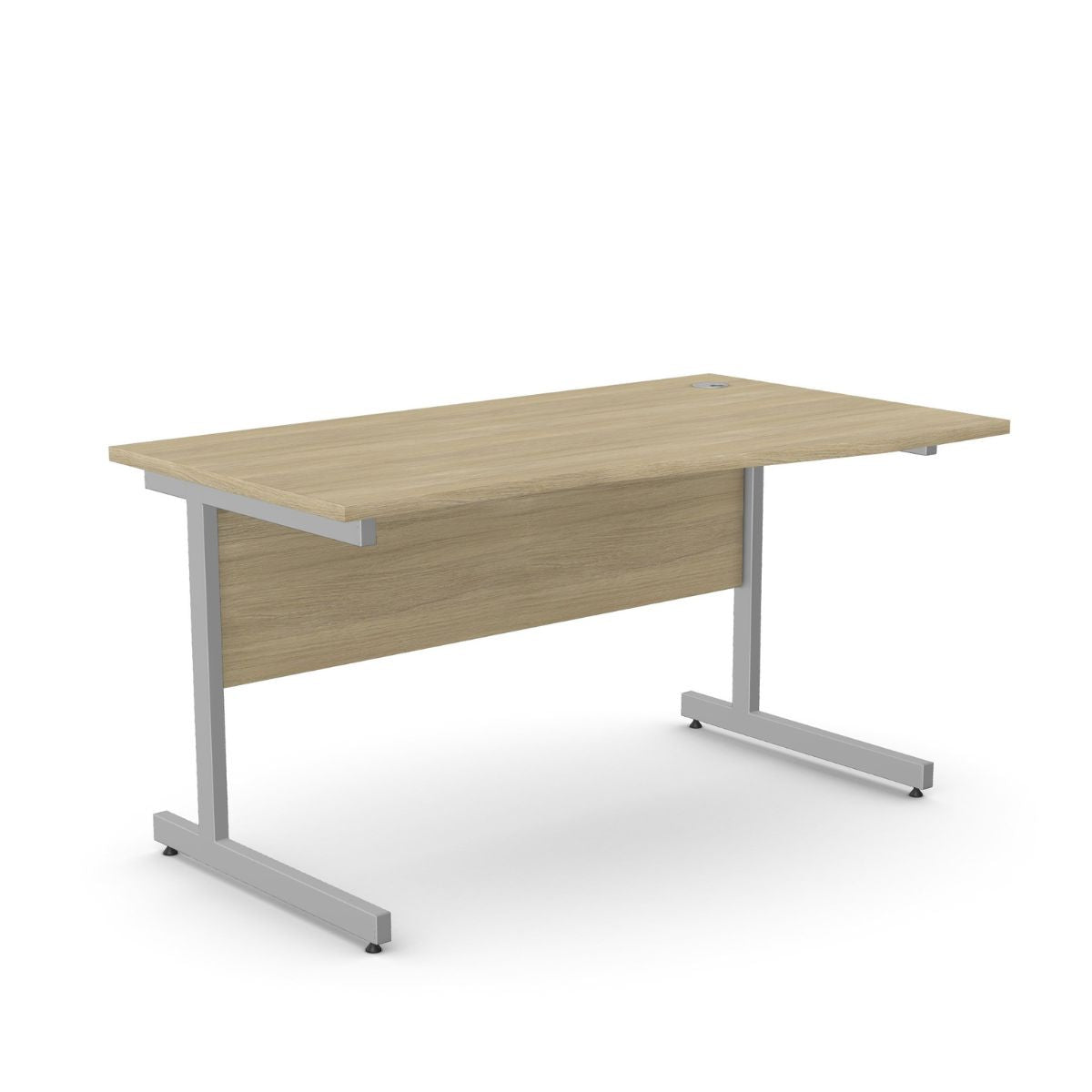 Büroolaud BRAMWICH II, kattepaneeliga – Ameerika tamm / 140 x 70/80 cm / Paremal