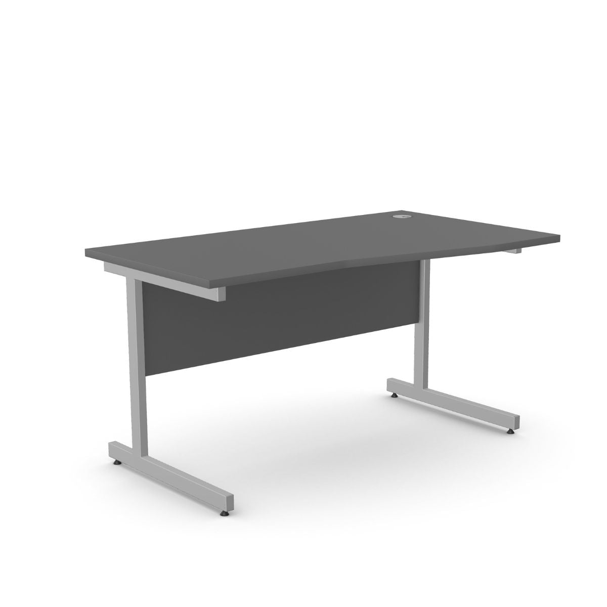 Büroolaud BRAMWICH II, kattepaneeliga – Antratsiit / 140 x 70/80 cm / Paremal