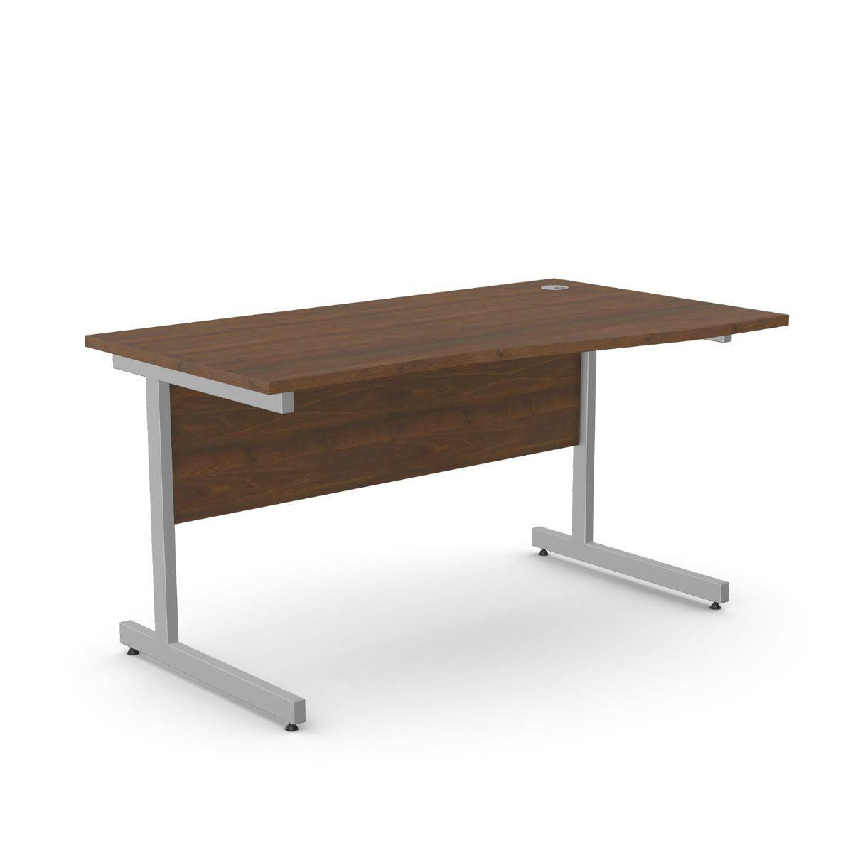 Büroolaud BRAMWICH II, kattepaneeliga – Pähkel / 140 x 70/80 cm / Paremal