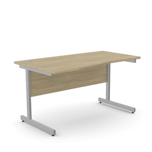 Büroolaud BRAMWICH II, kattepaneeliga – Ameerika tamm / 140 x 70/80 cm / Vasakul