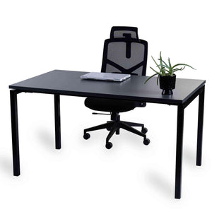 Kontorilaud Office Line – Antratsiit / Must / 120 x 80 cm