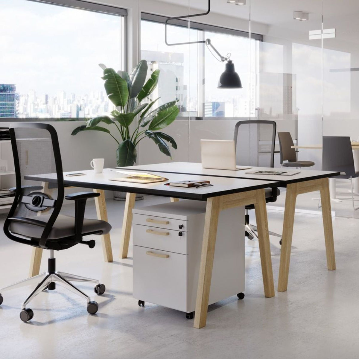 Kontorilaud SOLID OAK, konfigureeritav