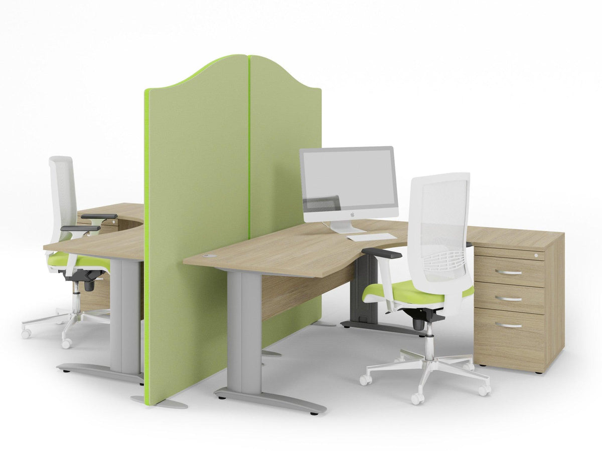 Kontorilaud THEO CORNER SET 160 x 160 cm, sahtliboksiga