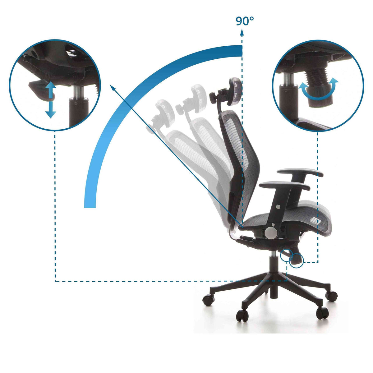 Kontoritool AIR-PORT Mesh