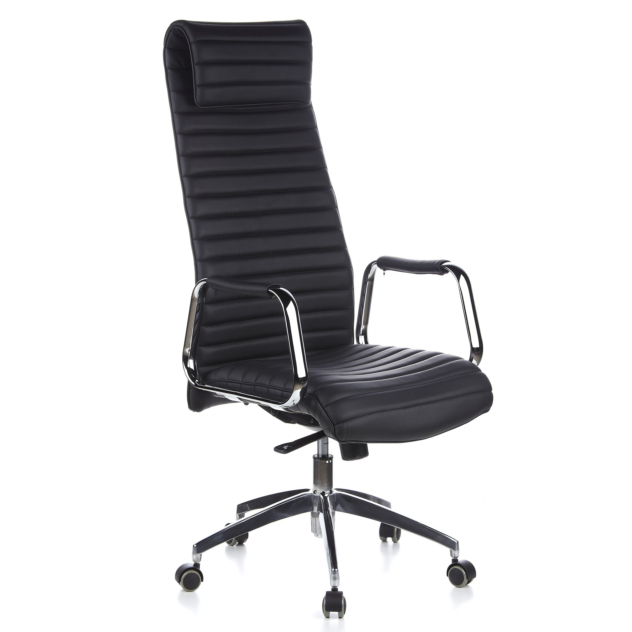 Kontoritool ASPERA Nappa Leather Luxus, must