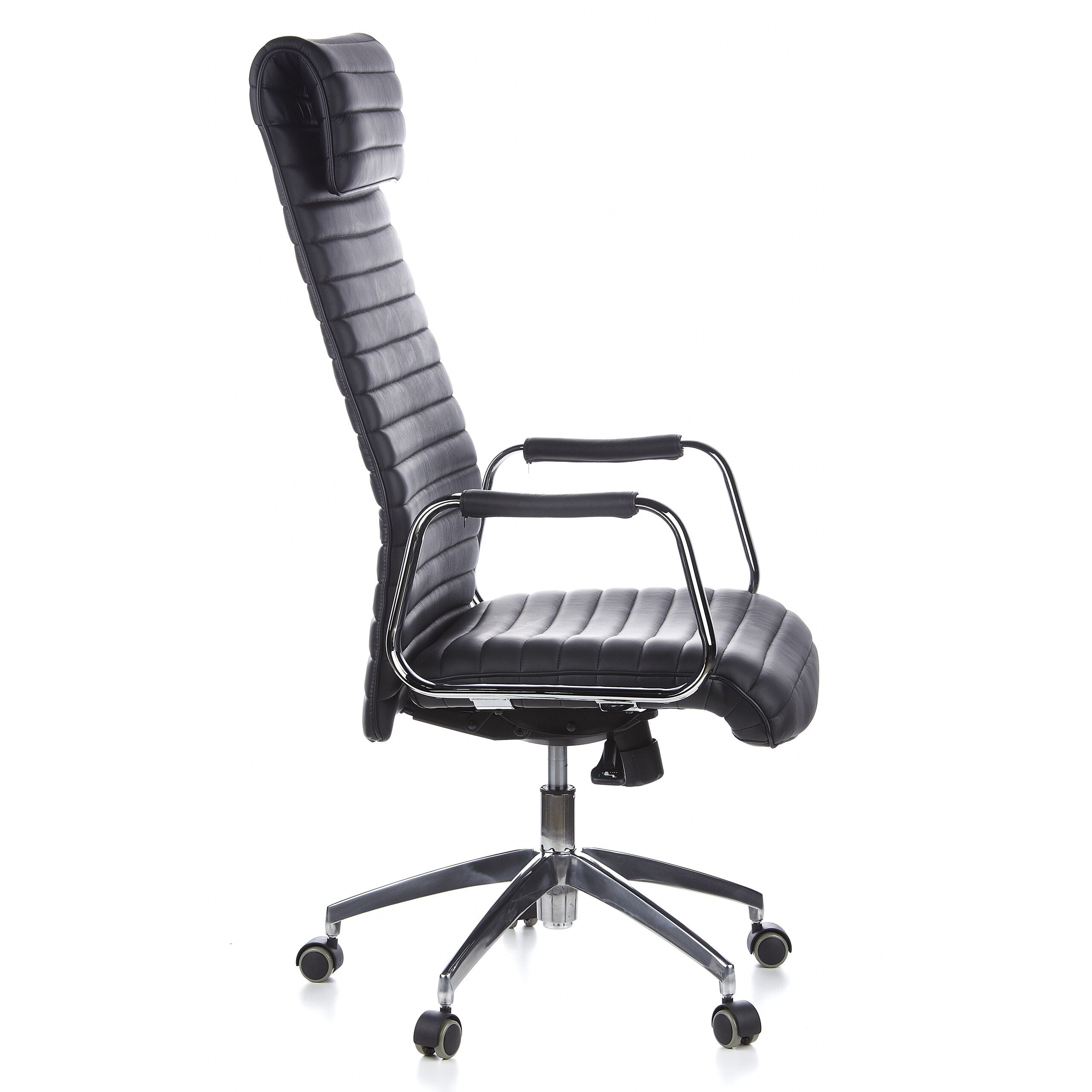 Kontoritool ASPERA Nappa Leather Luxus, must