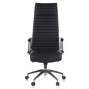 Kontoritool ASPERA Nappa Leather Luxus, must