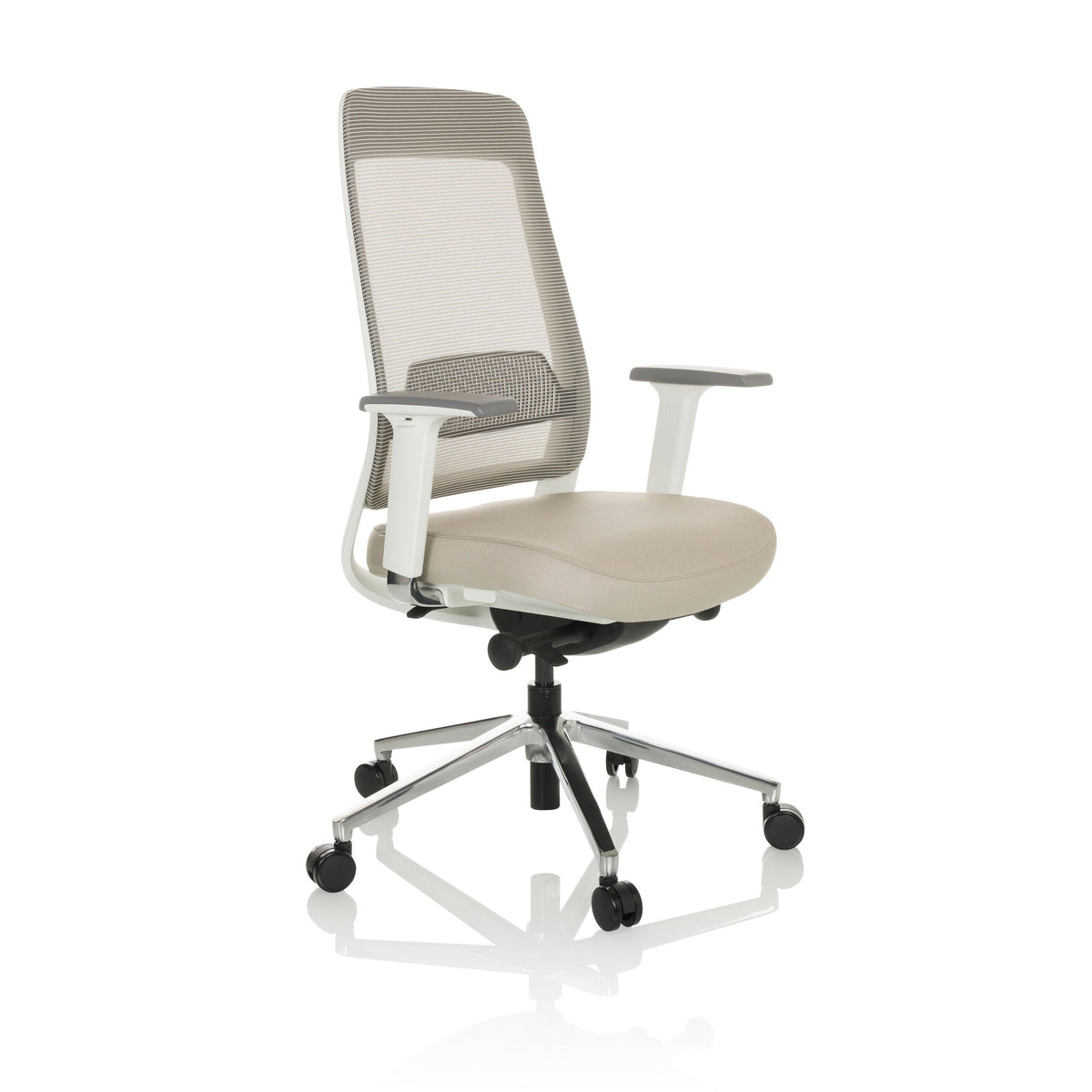 Kontoritool CHIARO T2 WHITE – helehall (SG06)