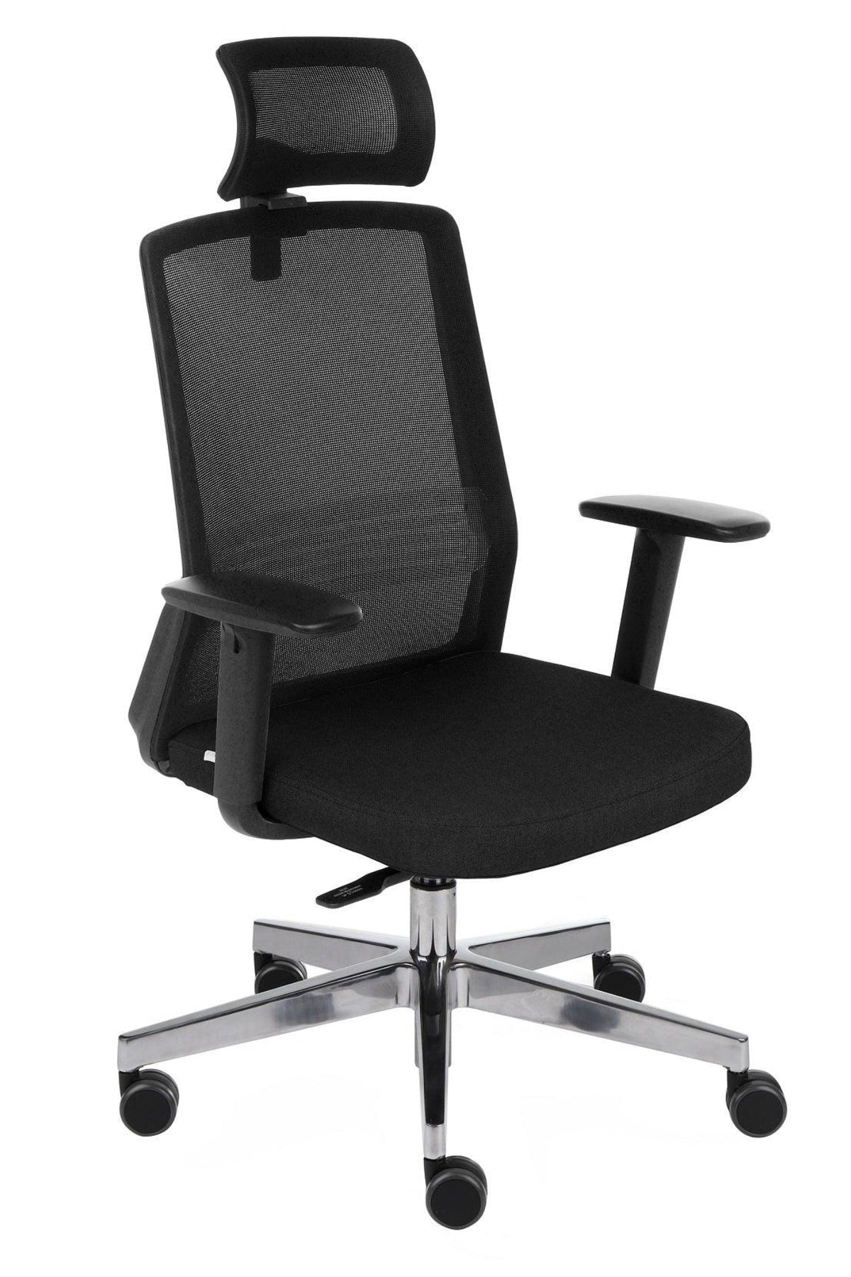 Kontoritool COCO HD Medley Black | WH | Chrome – Must md01 / hall