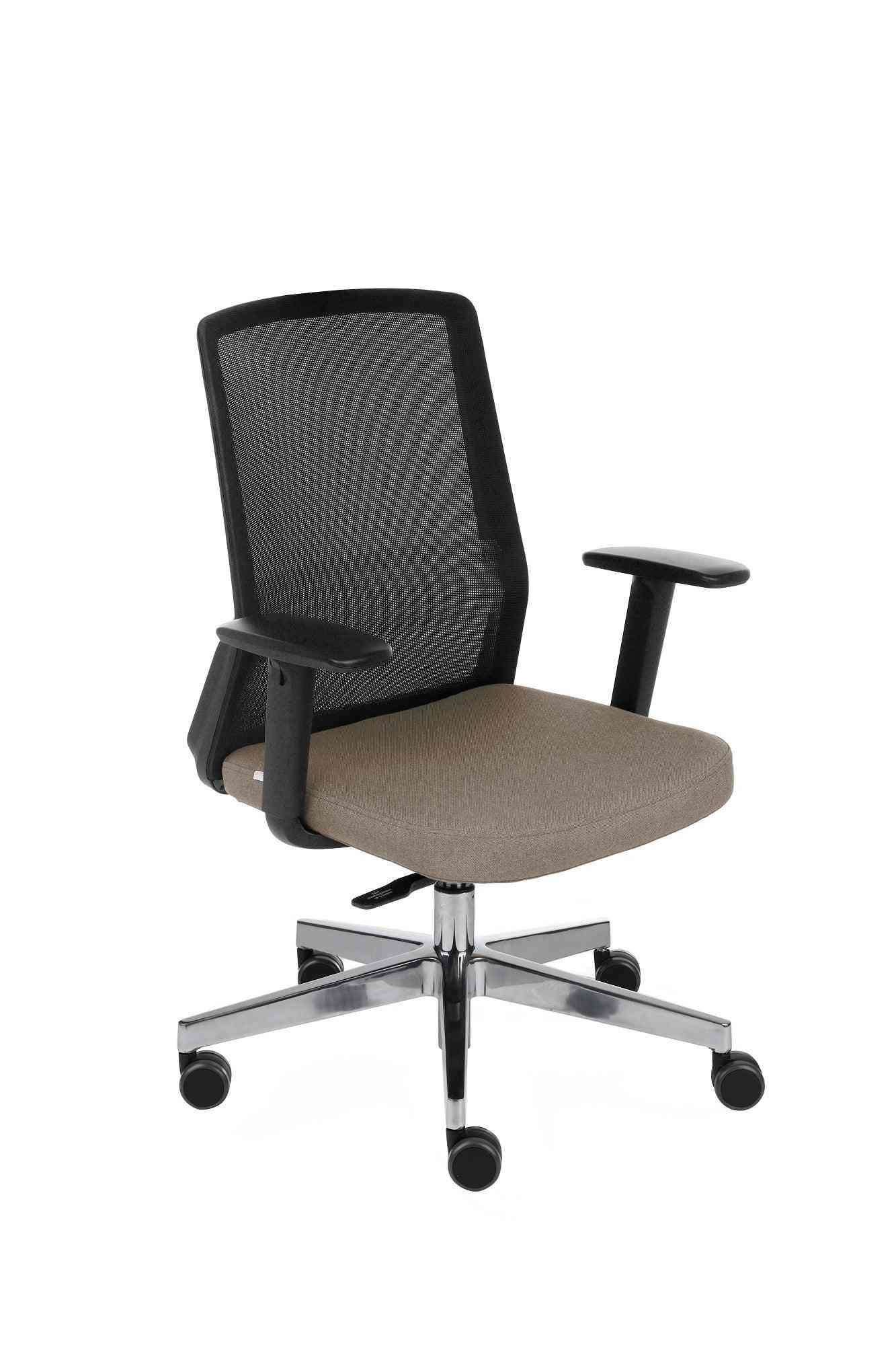Kontoritool COCO Medley Black | WH | Chrome – beež md06 / hõbedane