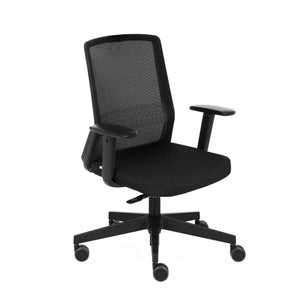 Kontoritool COCO Medley Black | WH | Chrome